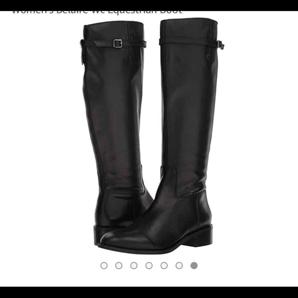 Franco Sarto Black Wide Calf Belaire Riding Boots
